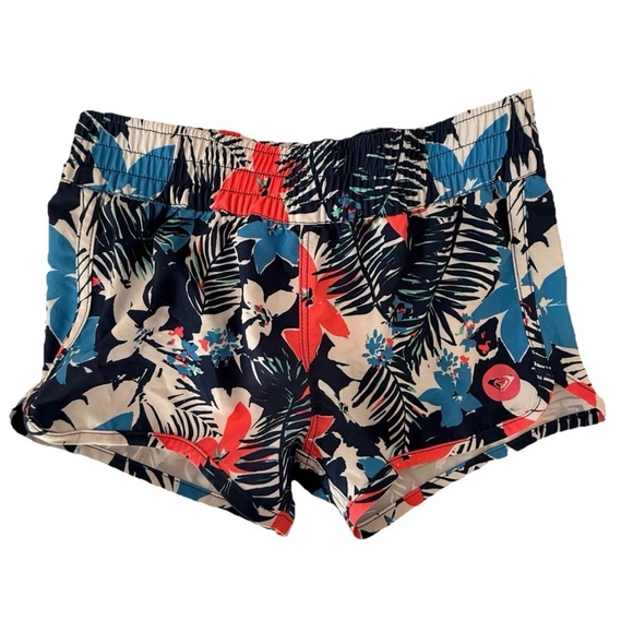Roxy Other - Roxy Girls Shorts Size 7 Tropical Print Pull-On Elastic Waist Summer